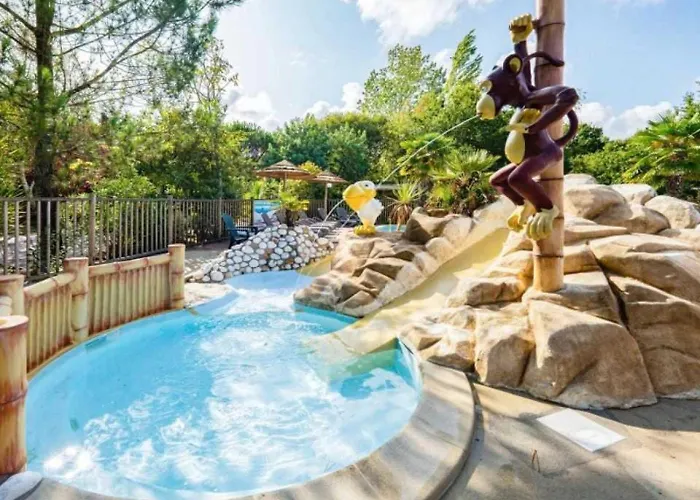 Zecamping 4 A 5km De La Piscine Chauffee Toboggans Dog Friendly אתר קמפינג *