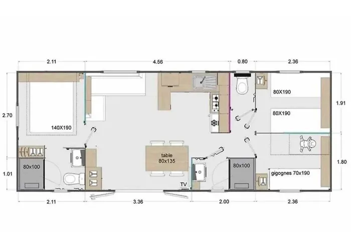 Zecamping 4 A 5Km De La Plage Piscine Chauffee Toboggans Dog Friendly Campingplads Grayan-et-l'Hopital